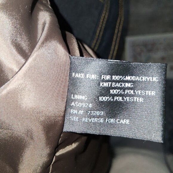 Dennis Basso Dark Blue Denim Jean Jacket w/ Removable Faux Fur Vest NWOT Sz L - Picture 8 of 15